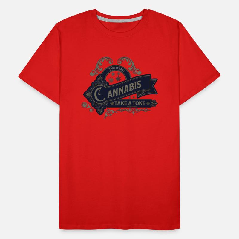 Cannabis Take a Toke - Funny Graphic T Shirt