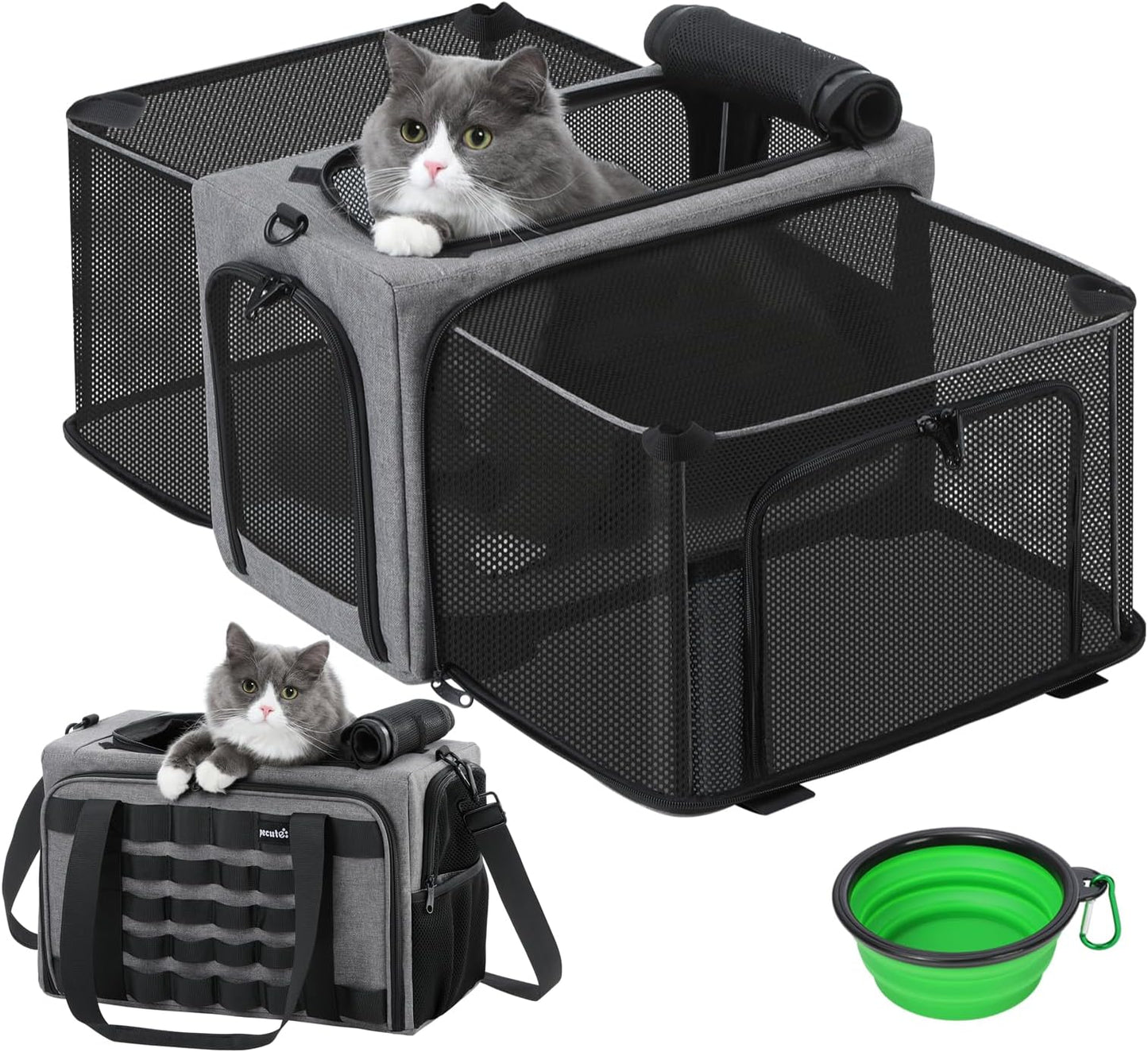 Cat Carrier Expandable, Portable Dog Carrier with - Top Rated