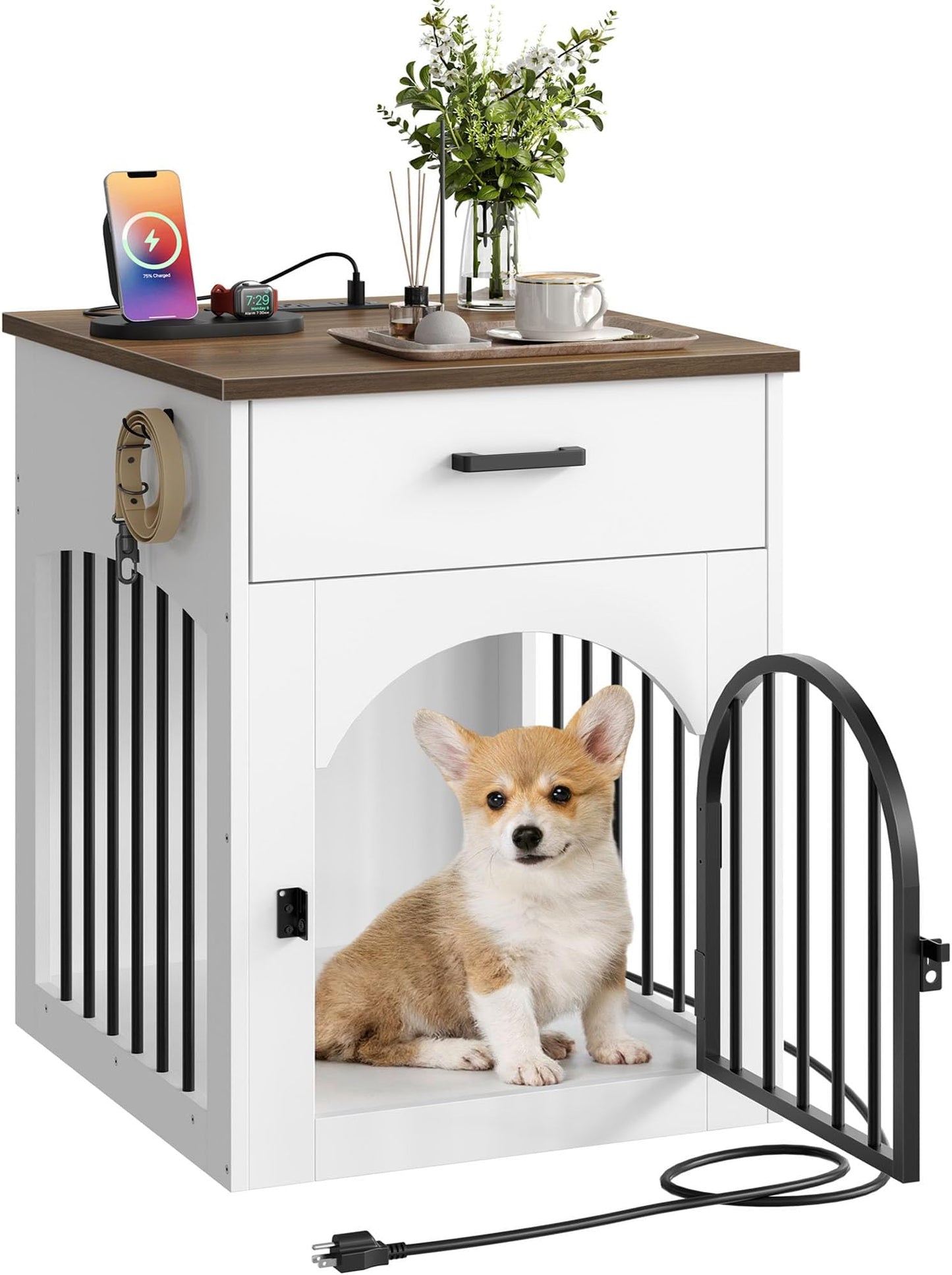CHOEZON Dog Crate Furniture, Wooden Dog House with - Premium Quality