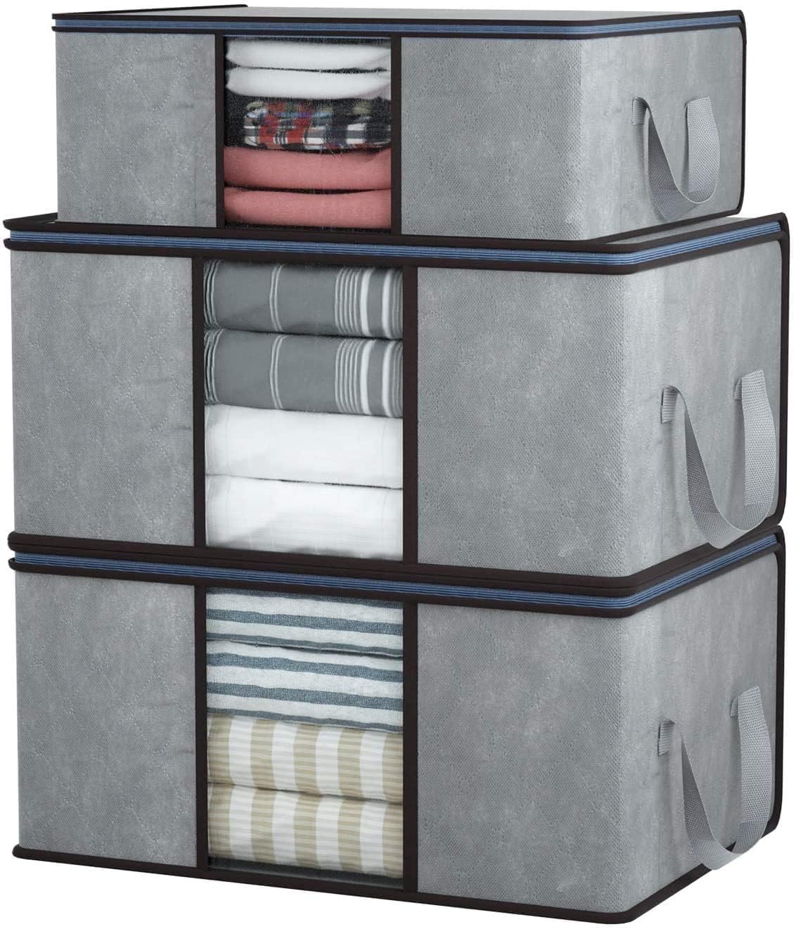 Collapsible Fabric Storage Cubes Organizer with Ha - Best Seller