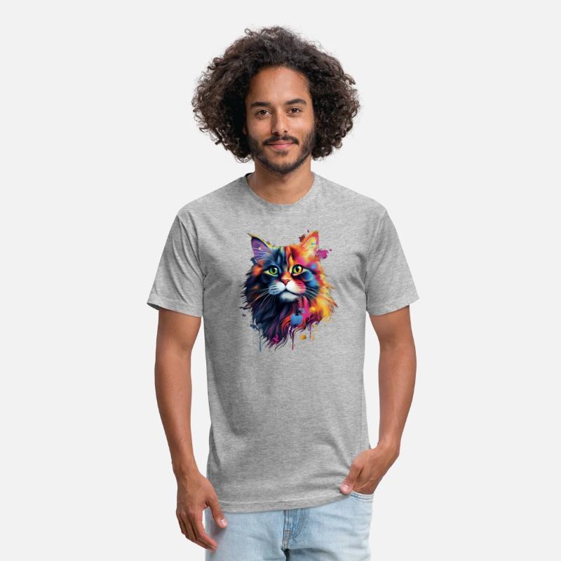 Color Explosion Persian Cat Art