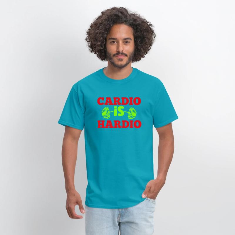 Crush Cardio with "Cardio is Hardio" Tee for gym
