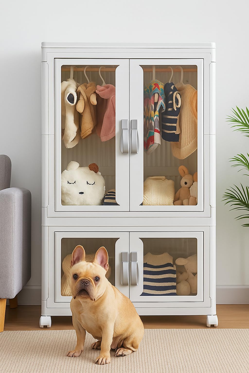 CXCJAI Pet Clothing Storage Cabinet with Hanging R - Premium Quality