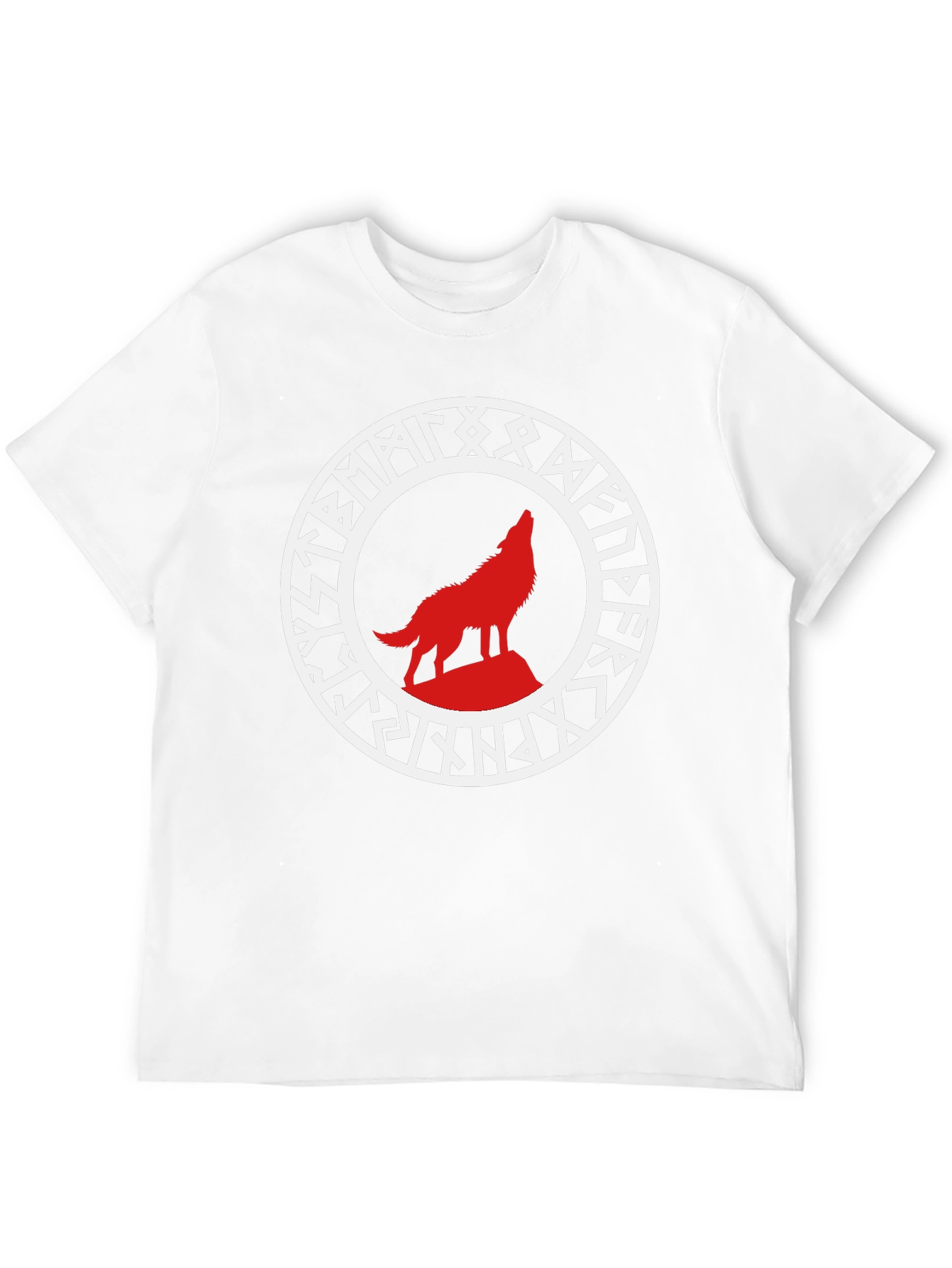 Wolf Rune Circle Graphic Tee