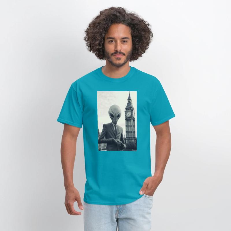 Dapper Alien in London - Art Print at Parliament