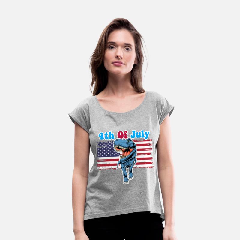 Dinosaur 4th of July Boys Girls Men Amerisaurus