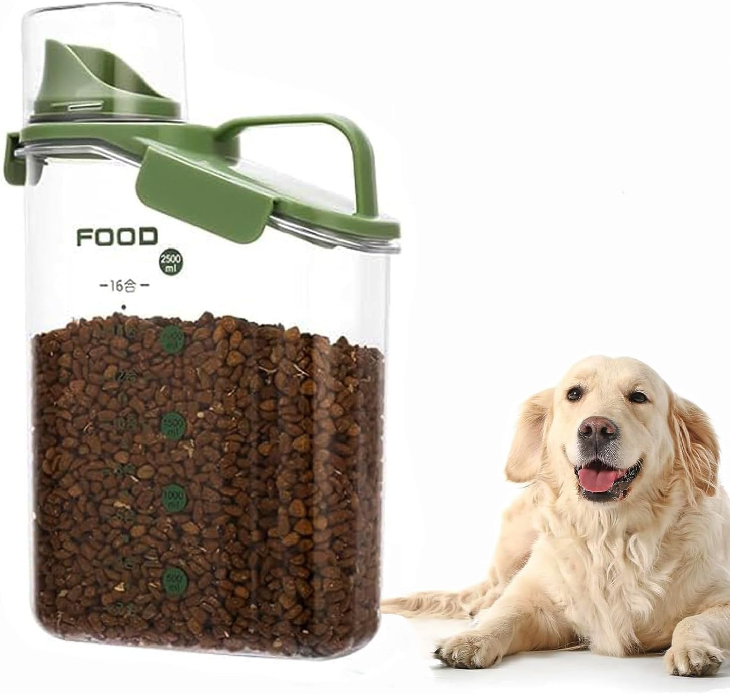 Dog Food Storage Container Airtight, 2.8L Portable - Top Rated