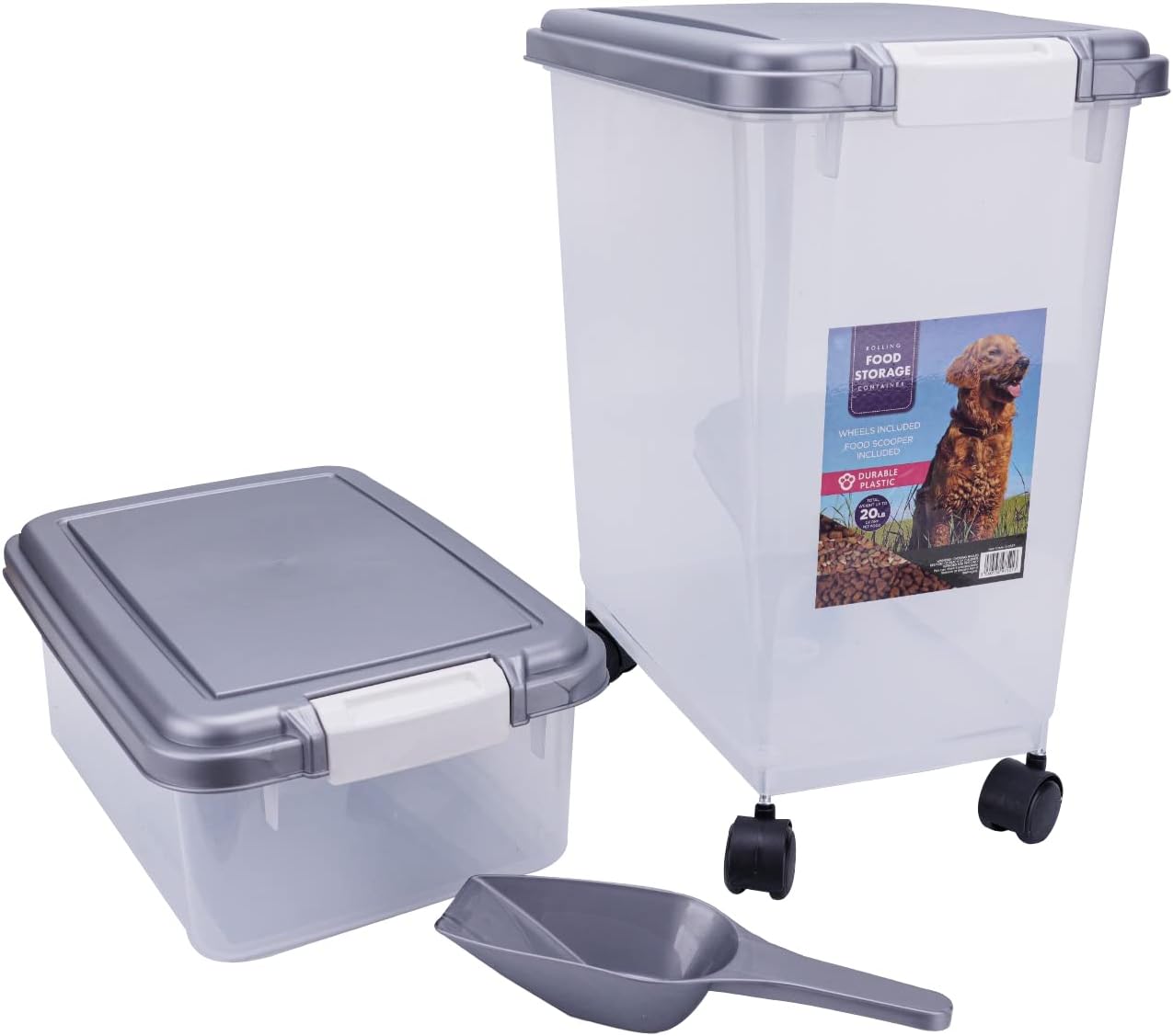 Dog Food Storage Container Cat Pet Biscuit Contain - Premium Quality
