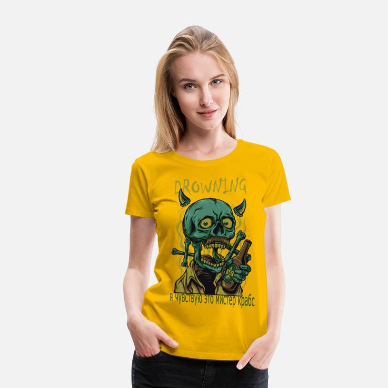Drowning in my drink skull crazy grunge punk beer