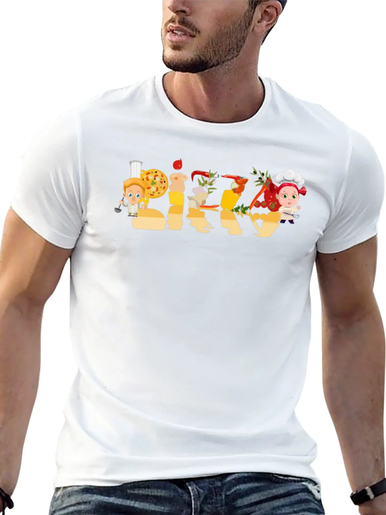 Pizza Chef Graphic Tee - Unisex Casual Top