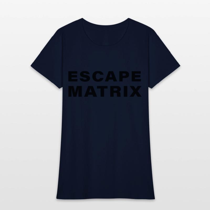 escape matrix text motivational tee
