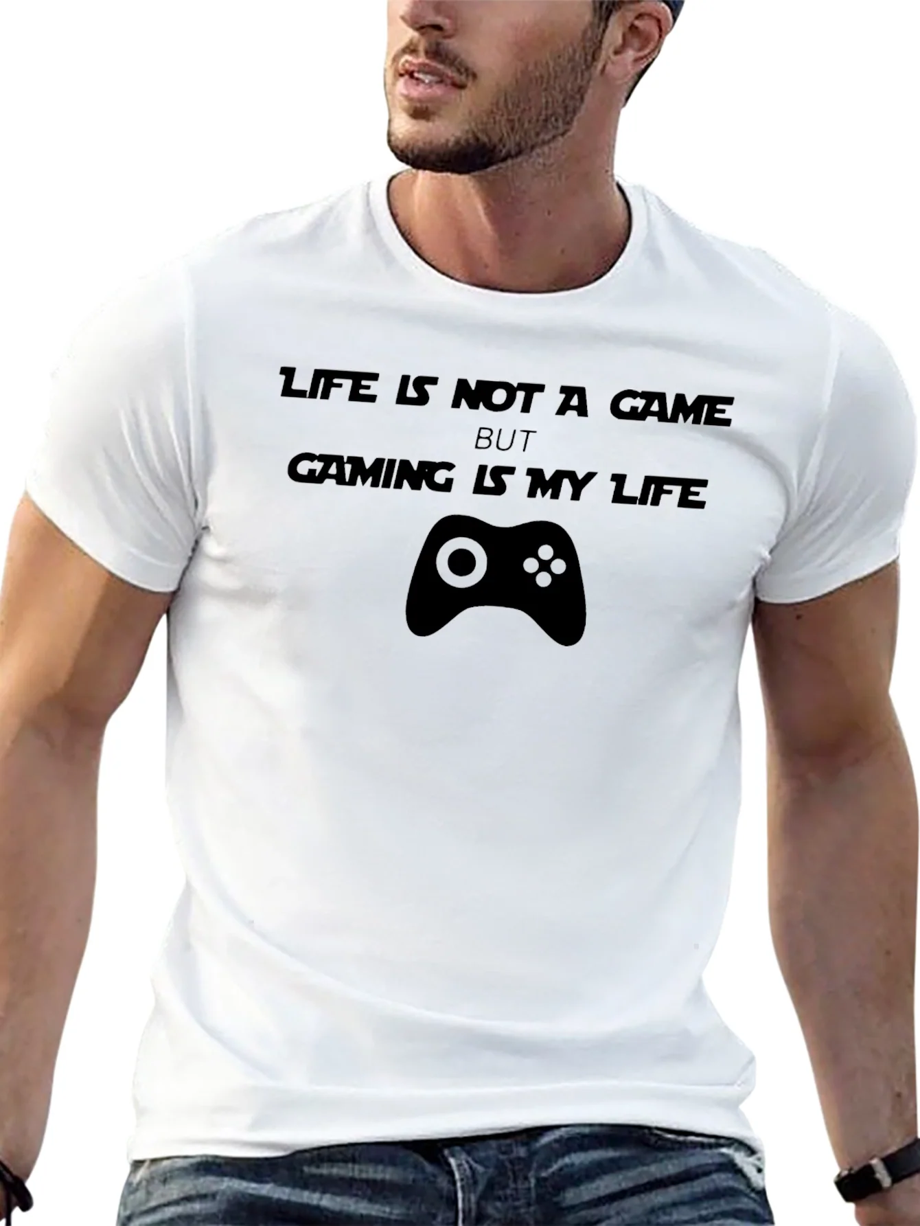 Gamers Life T-Shirt - Black Cotton Tee