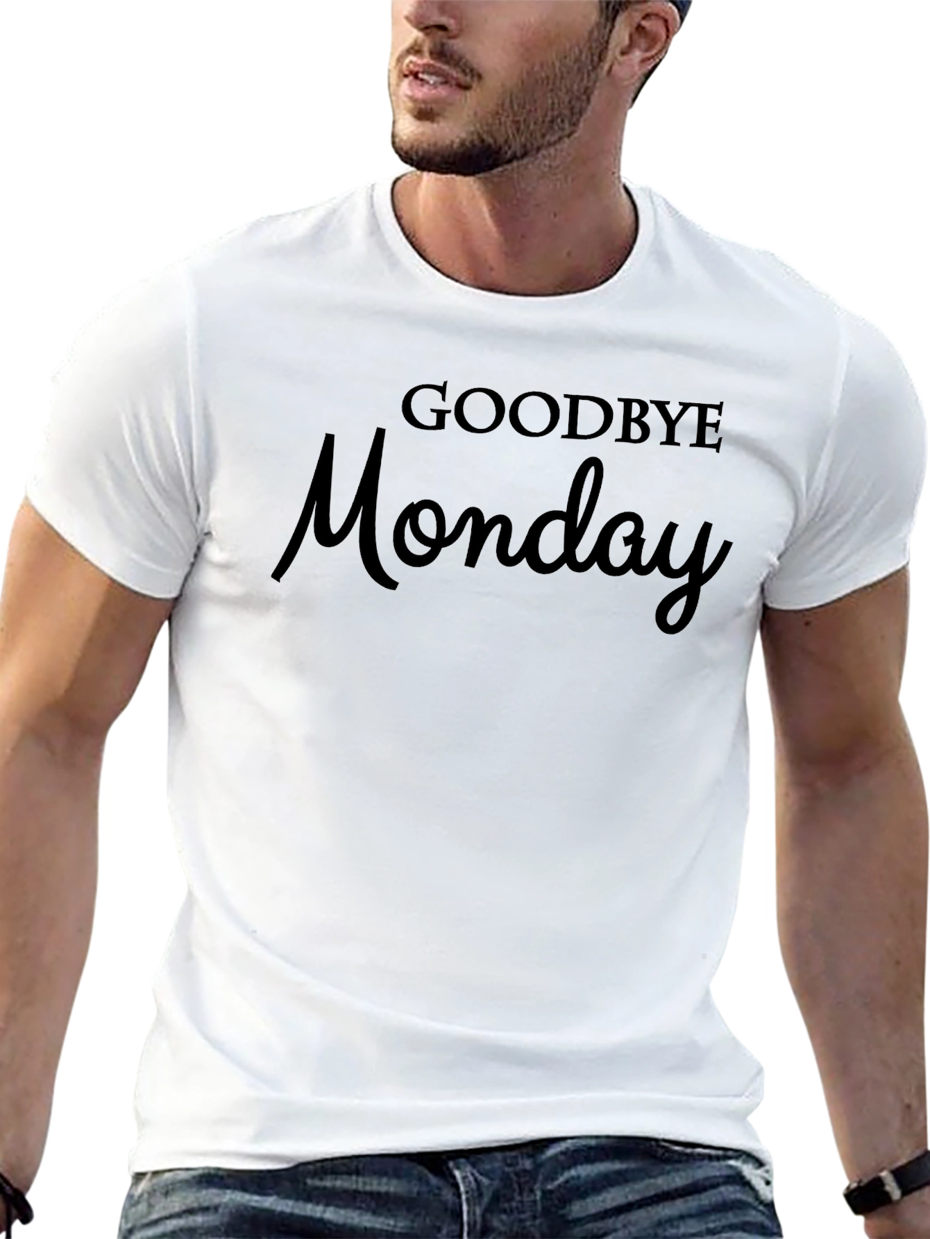 Goodbye Monday Graphic Tee - Soft & Stylish