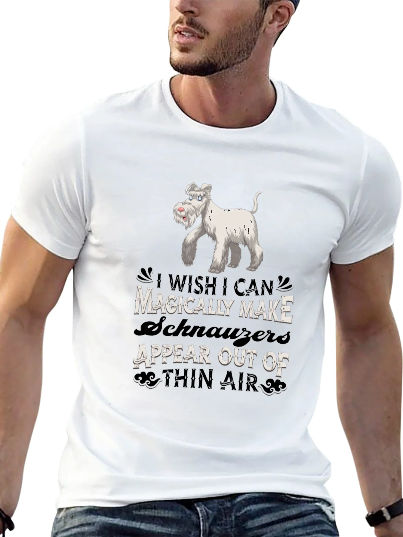 Magically Make Schnauzers Appear Black T-Shirt