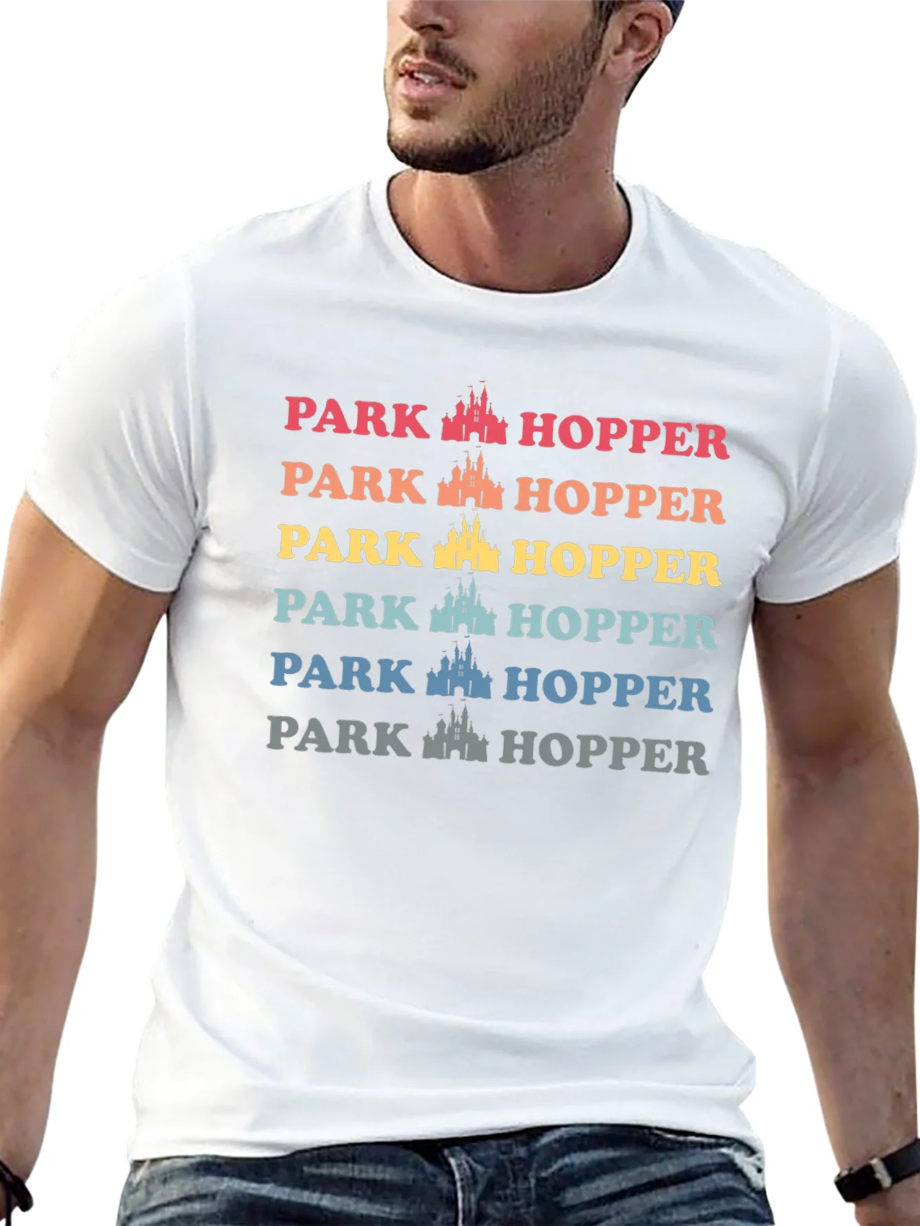 Park Hopper T-Shirt - Retro Castle Design