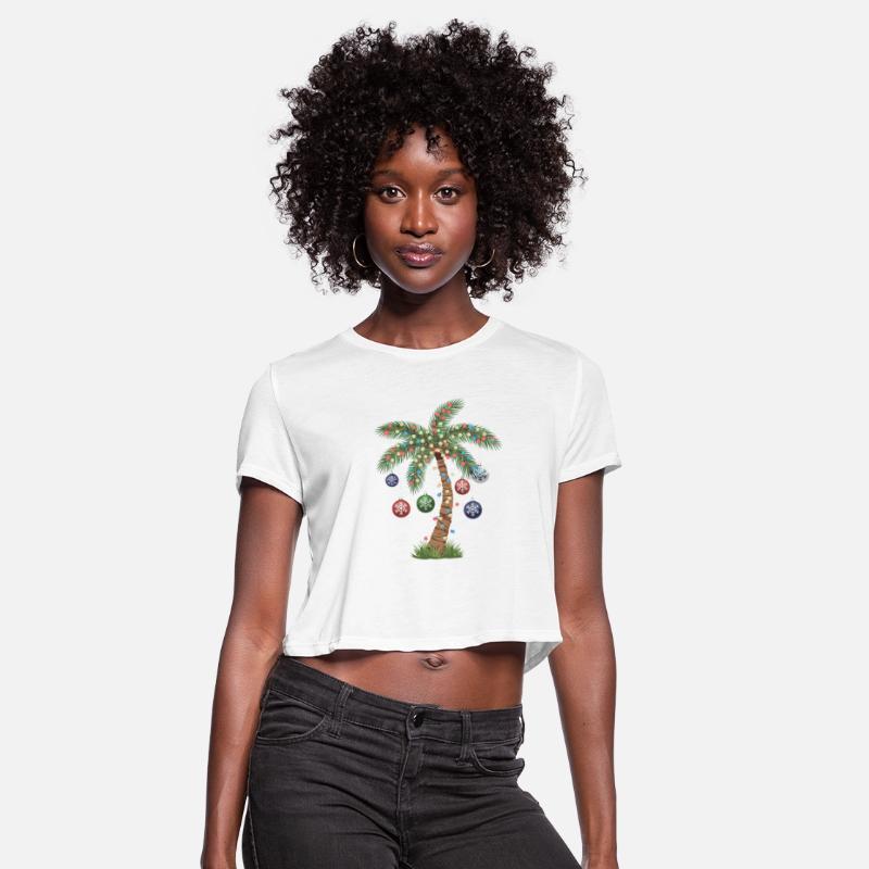 Festive Christmas Palm Tree With Ornaments