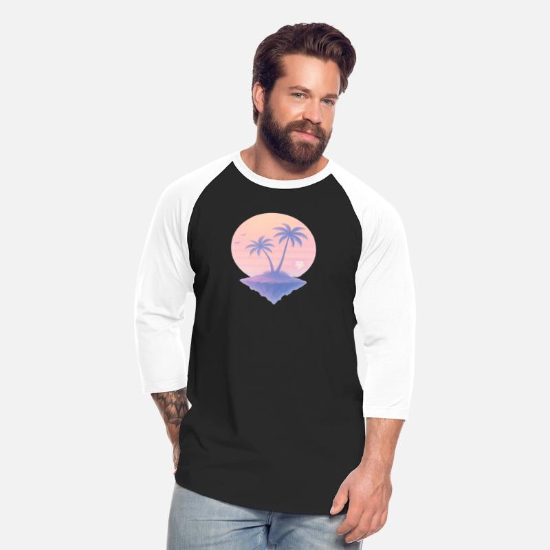 Floating Island Dreamscape – Vaporwave Sunset