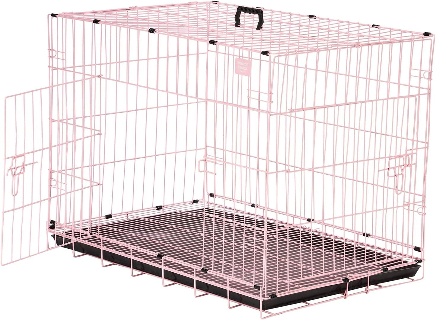 Foldable Metal Wire Dog Cage/Crate/Carrier with Tr - Best Seller