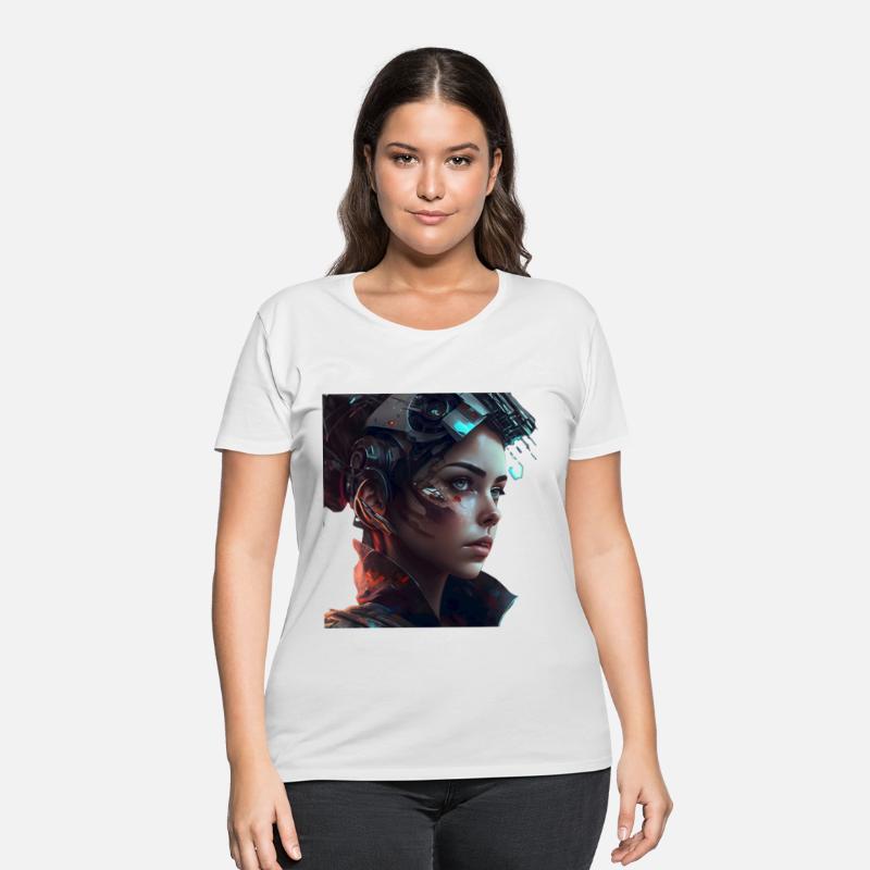 futuristic android girl