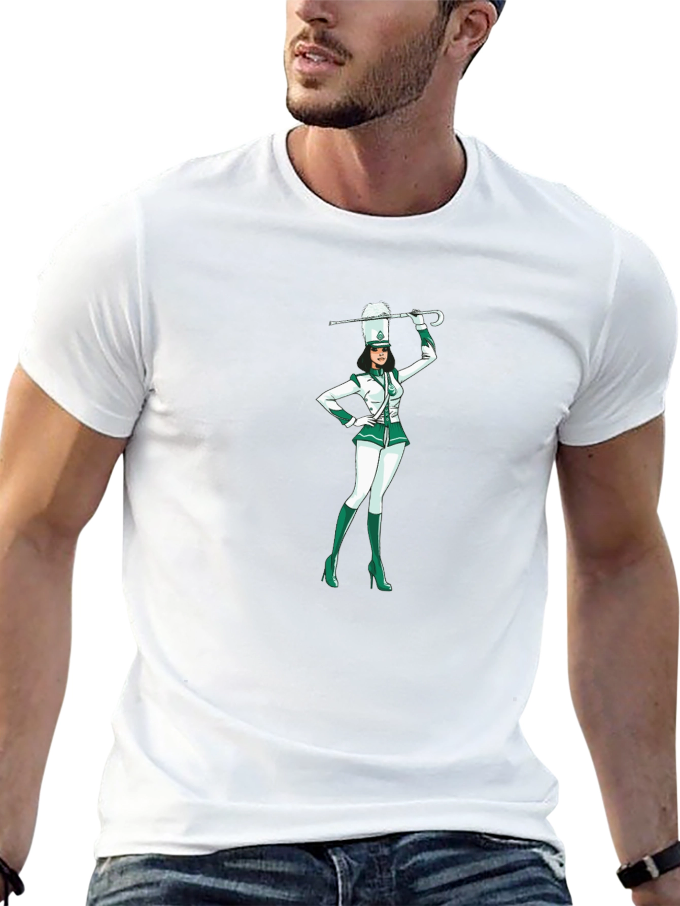 Marching Band Drum Major Graphic Tee