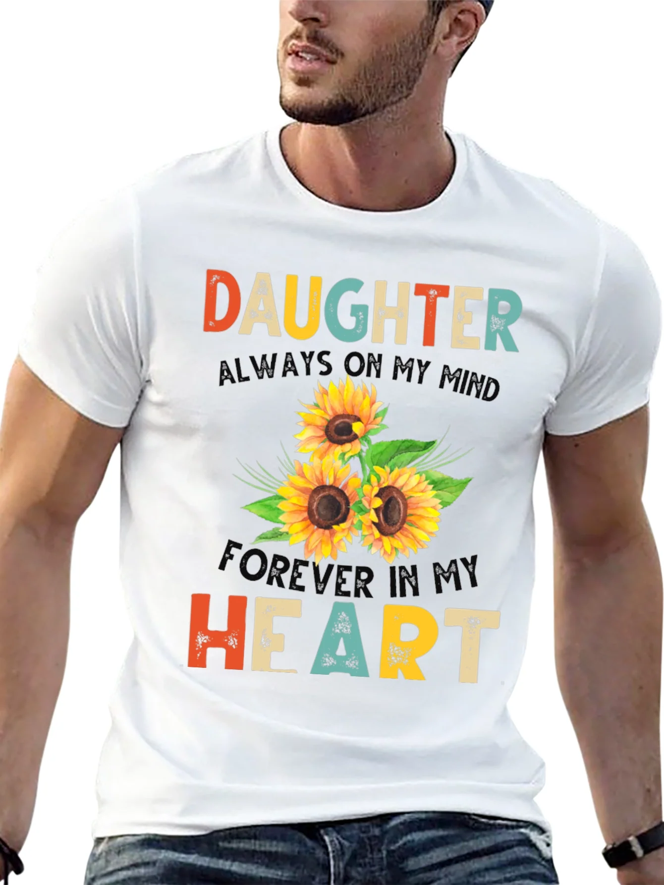 Daughter Sunflower Graphic T-Shirt