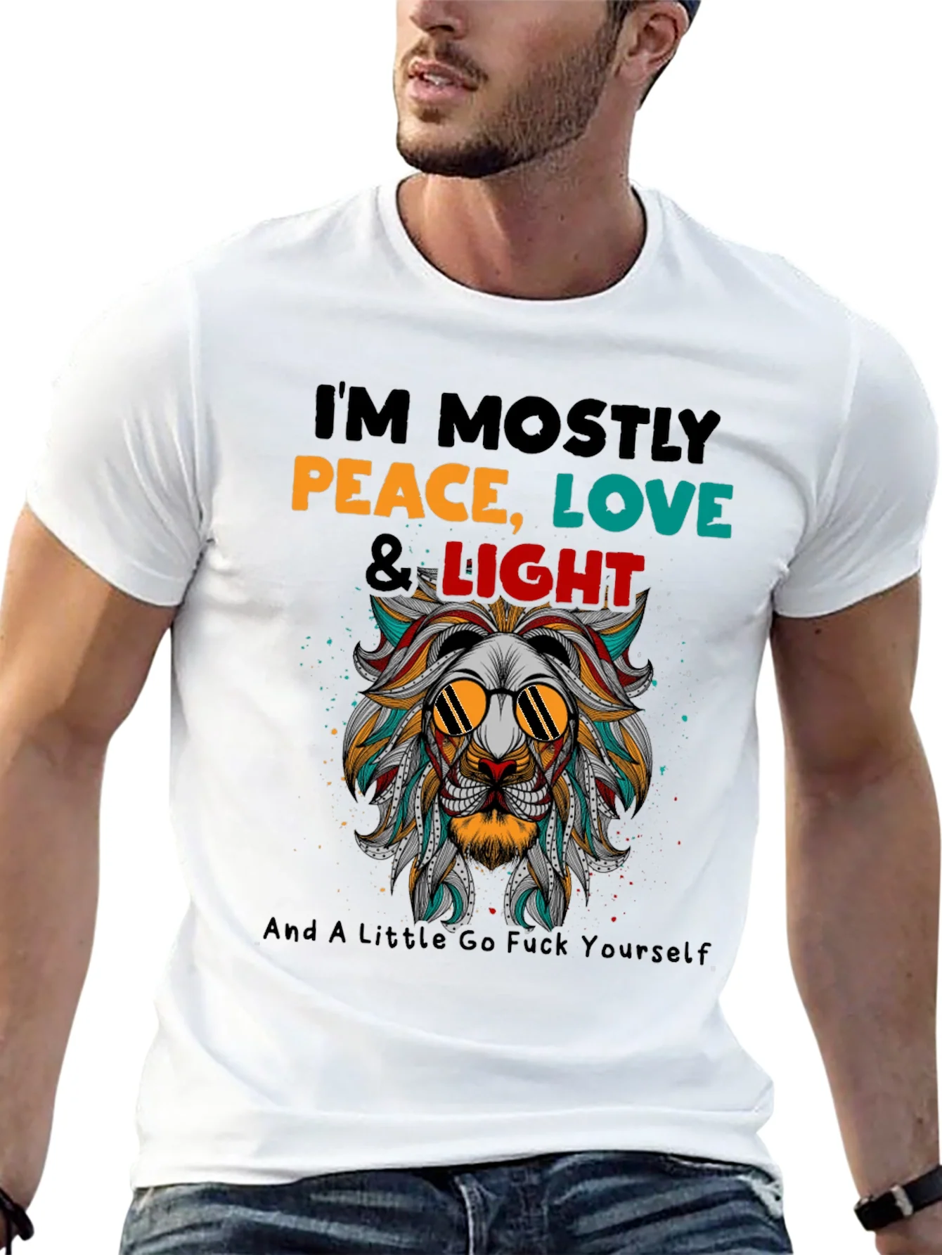 Peace Love & Light Graphic T-Shirt