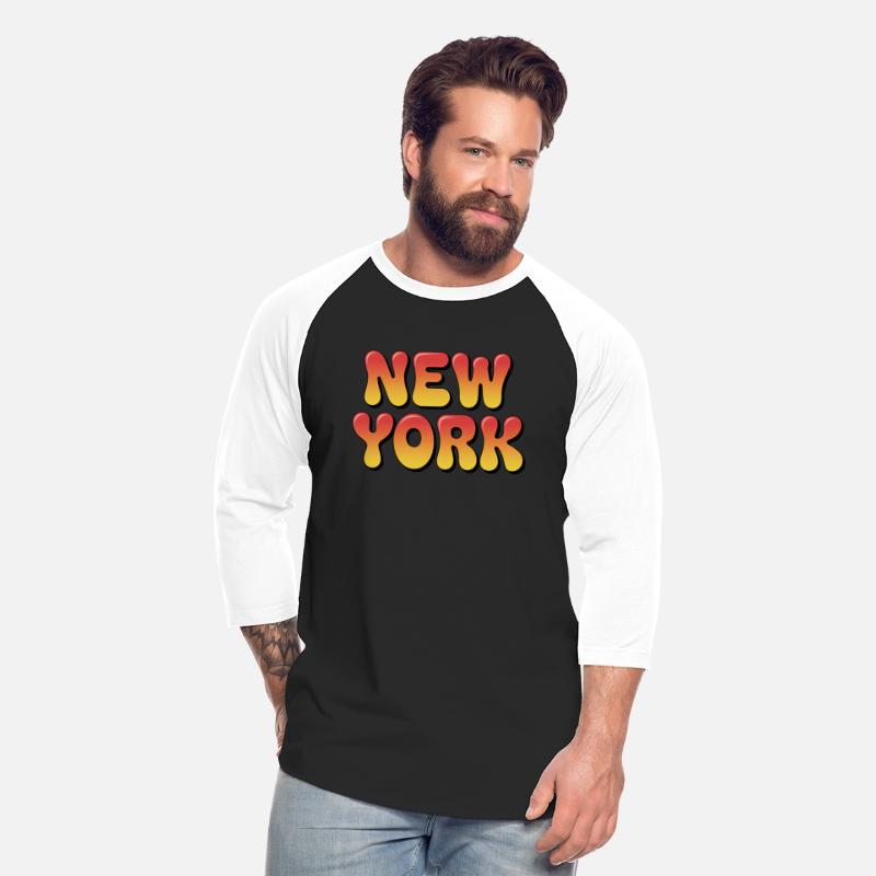 Gradient "New York" Drip Typography Design