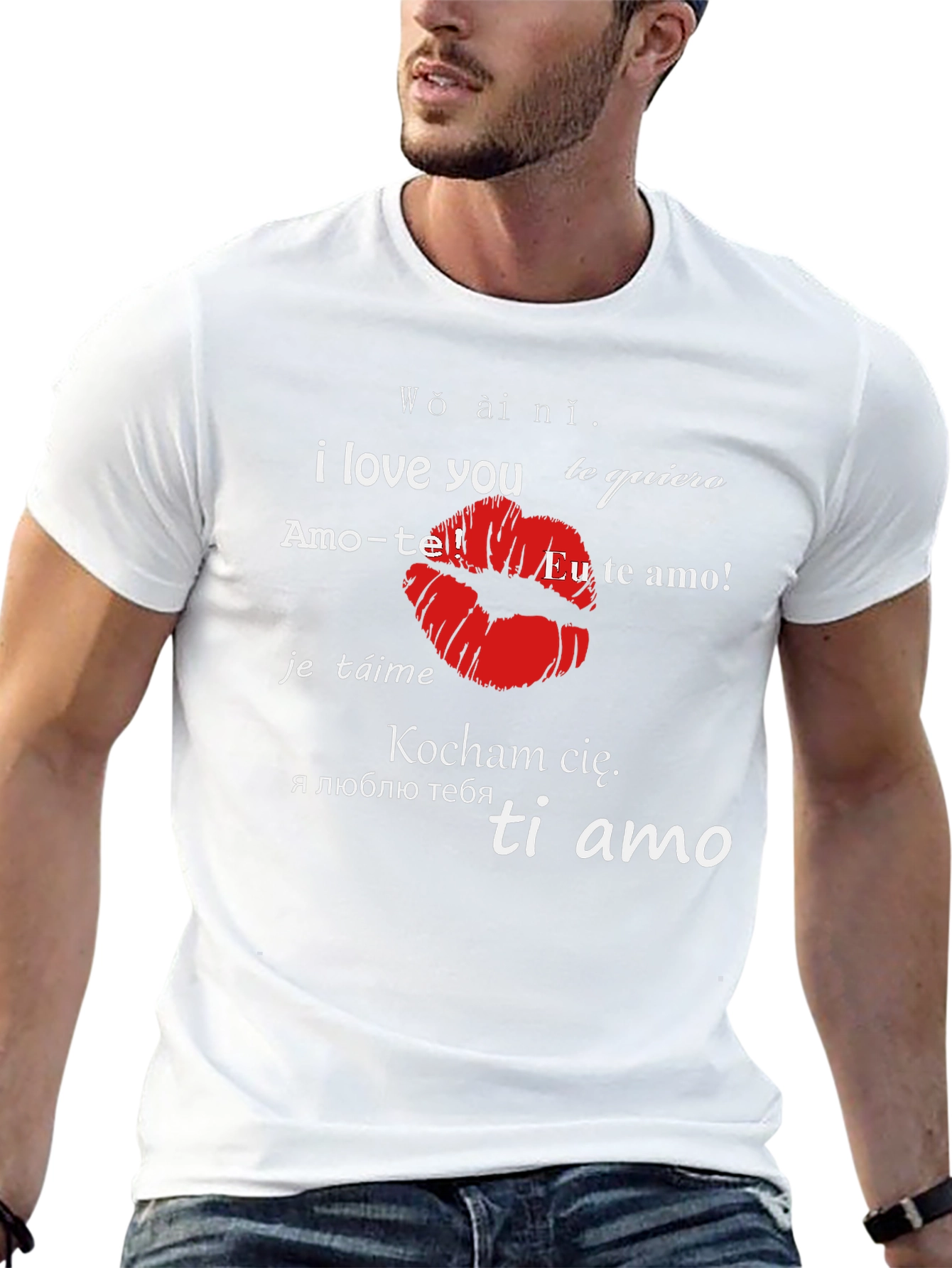 I Love You in Different Languages Graphic T-Shirt