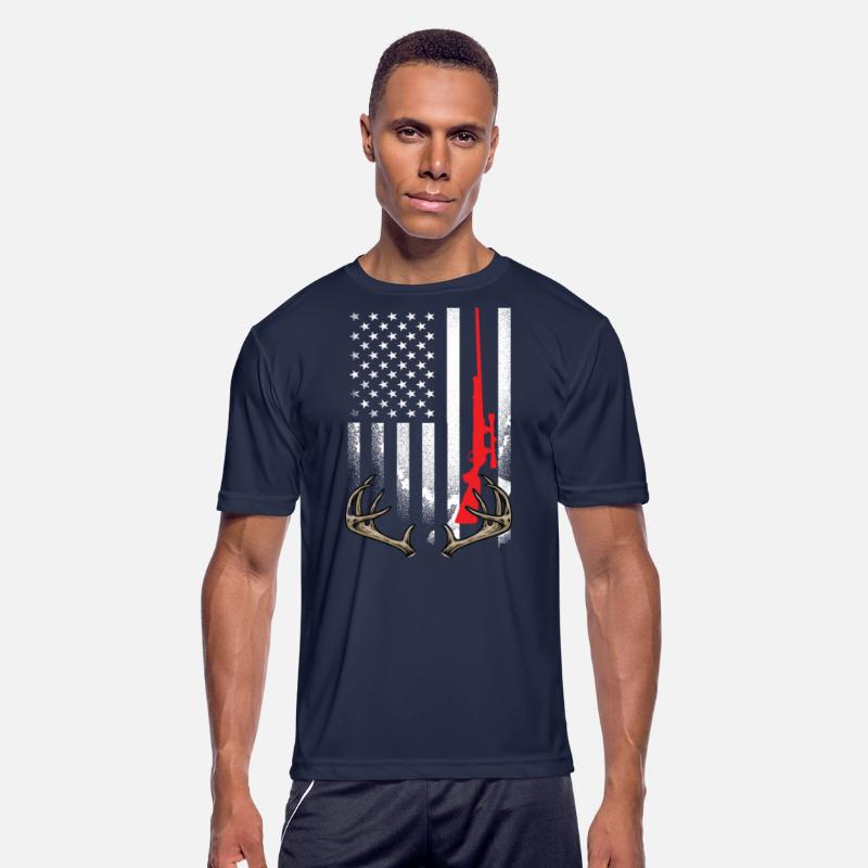 Hunter American Flag Hoodie USA Hunting Deer