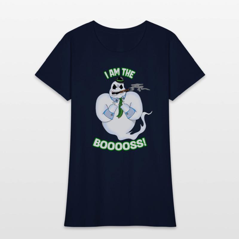 I Am The Booss Funny Halloween Boo Ghost Villain