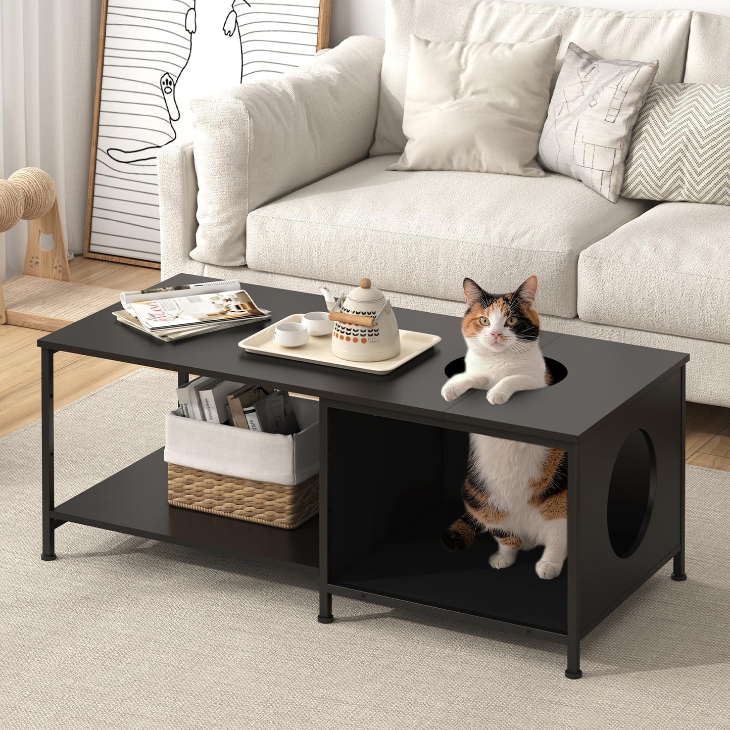 - 【Ideal for Cats and Small Dogs with Three-Tier S - Latest Style