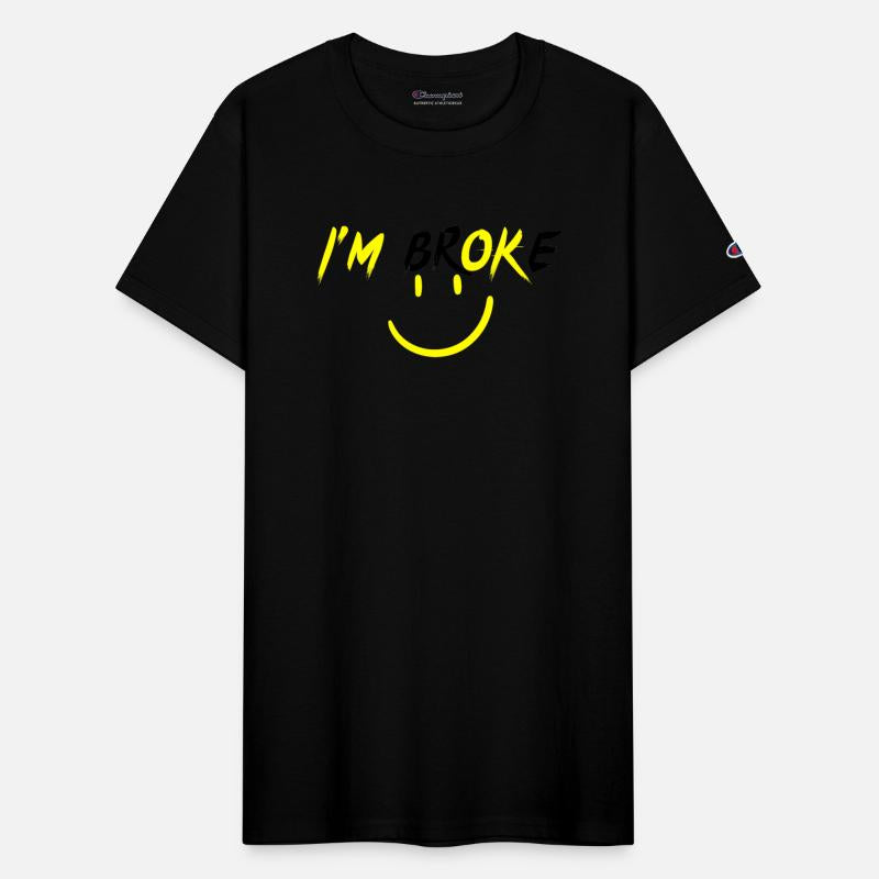 I'm Ok, I'm broken, I am okay, happy face, yellow