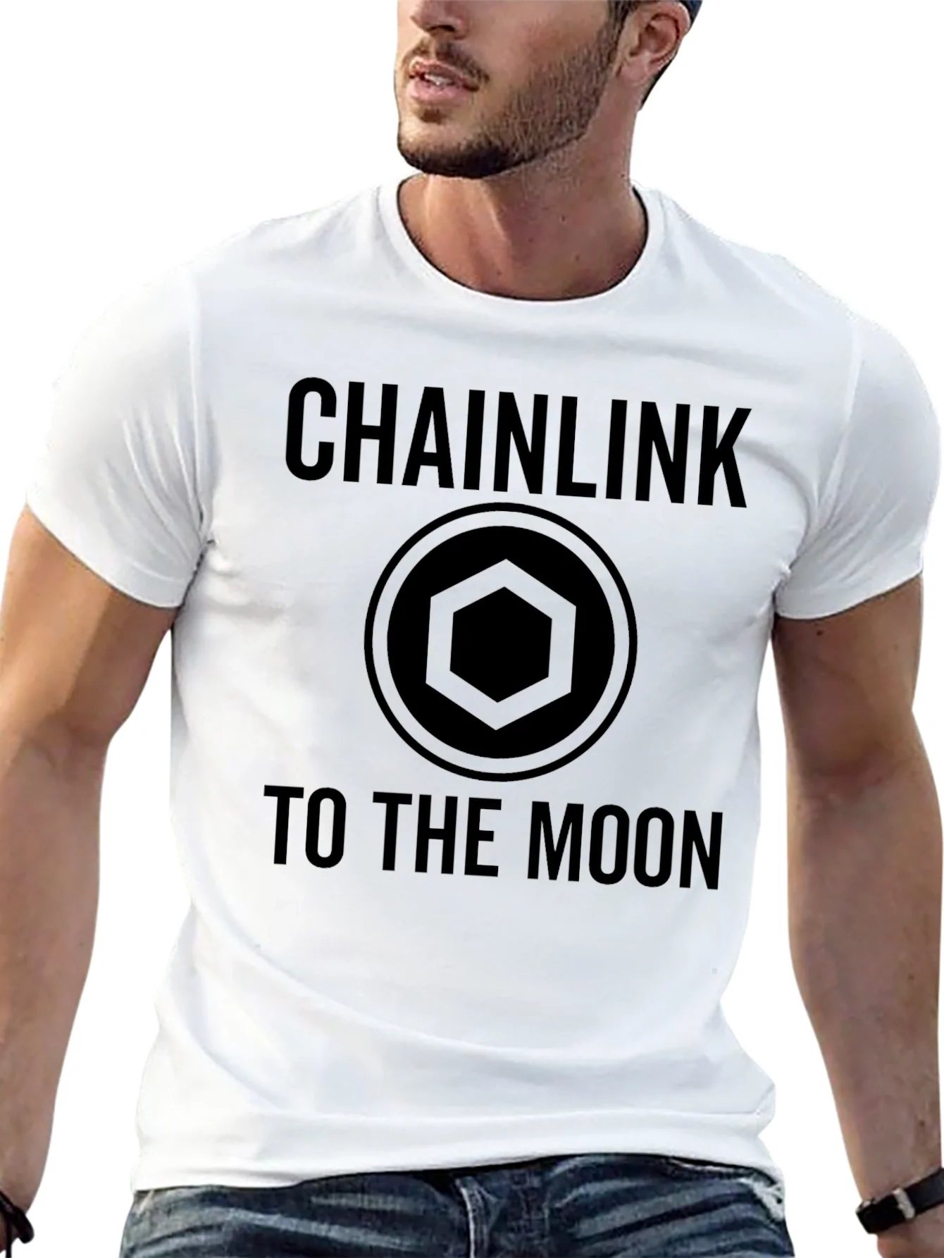 Chainlink To The Moon Crypto T-Shirt