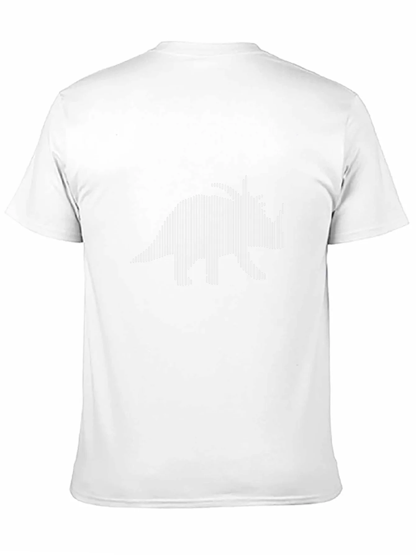 Striped Triceratops Graphic Tee - Black Cotton T-Shirt
