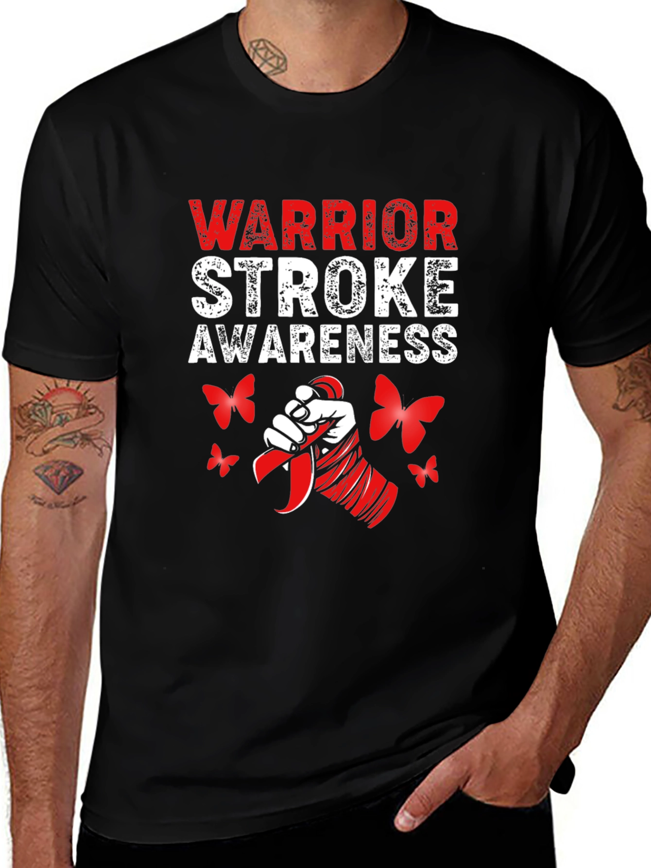 Stroke Awareness Warrior Graphic T-Shirt