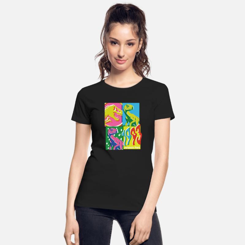Jurassic Park 1993 Velociraptor Colourful