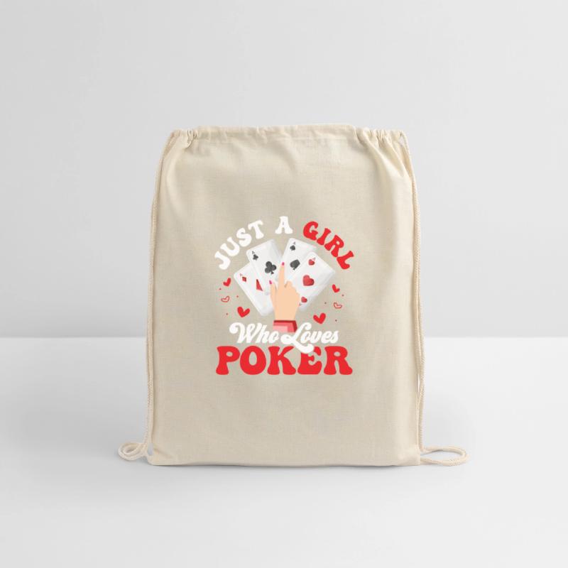 Just A Girl Who Loves Poker Gambling Card Player