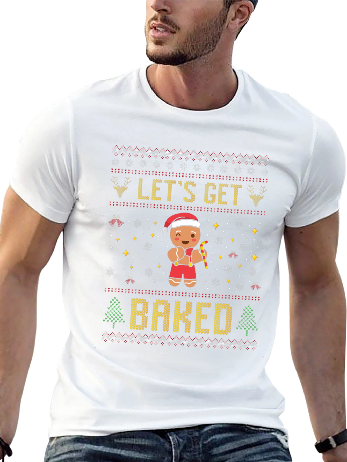 Lets Get Baked Gingerbread Christmas T-Shirt