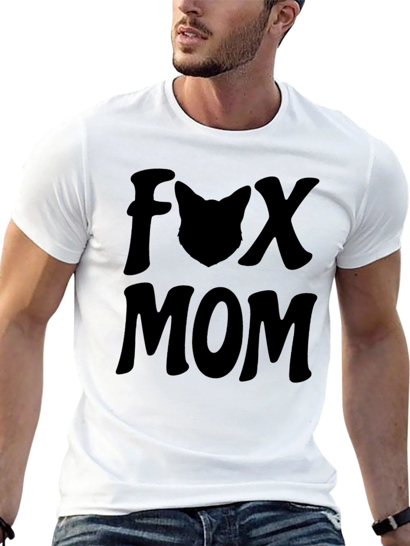 Fox Mom Graphic T-Shirt - Stylish Animal Lover Tee