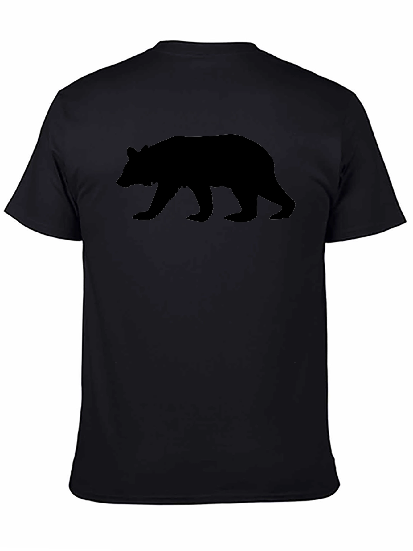 Bear Silhouette Black T-Shirt