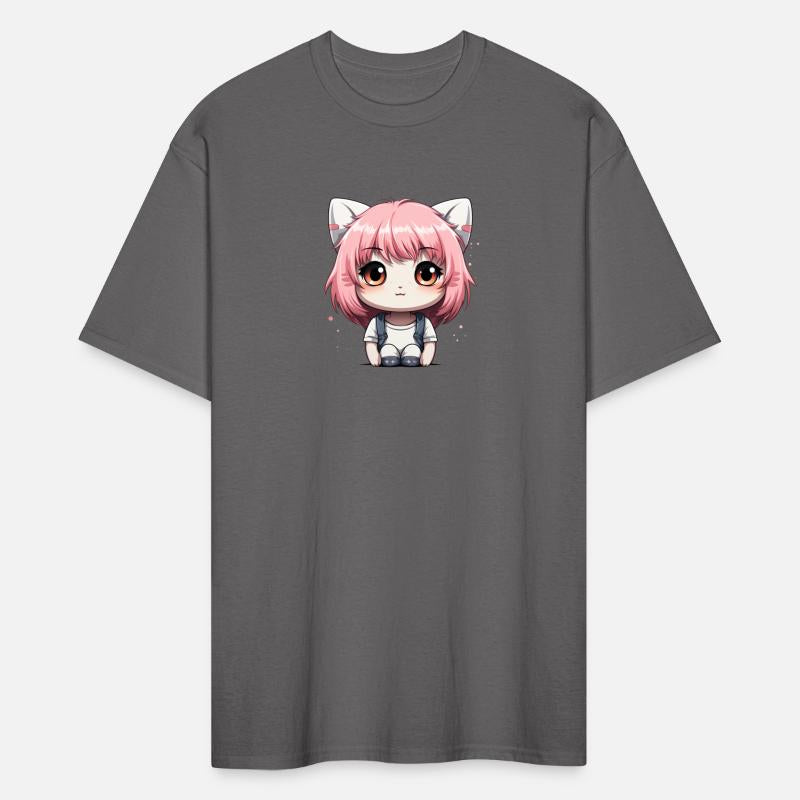 kawaii cat face with cat head