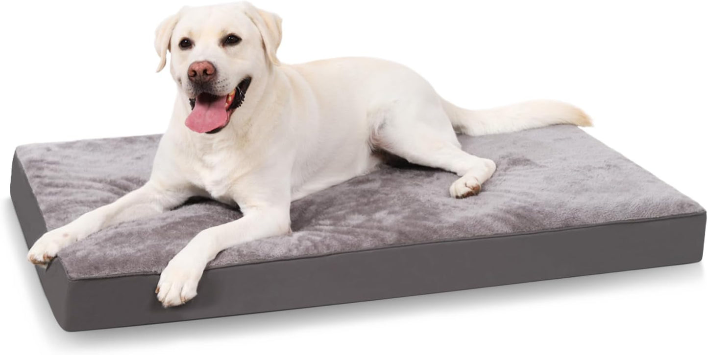 KSIIA Dog Beds Large Washable, Orthopedic Dog Crat - Premium Quality