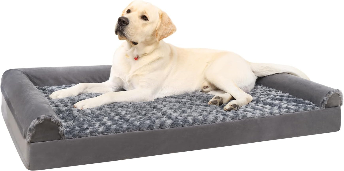 KSIIA Large Dog Bed, Orthopedic Dog Sofa Beds Pet - Top Rated