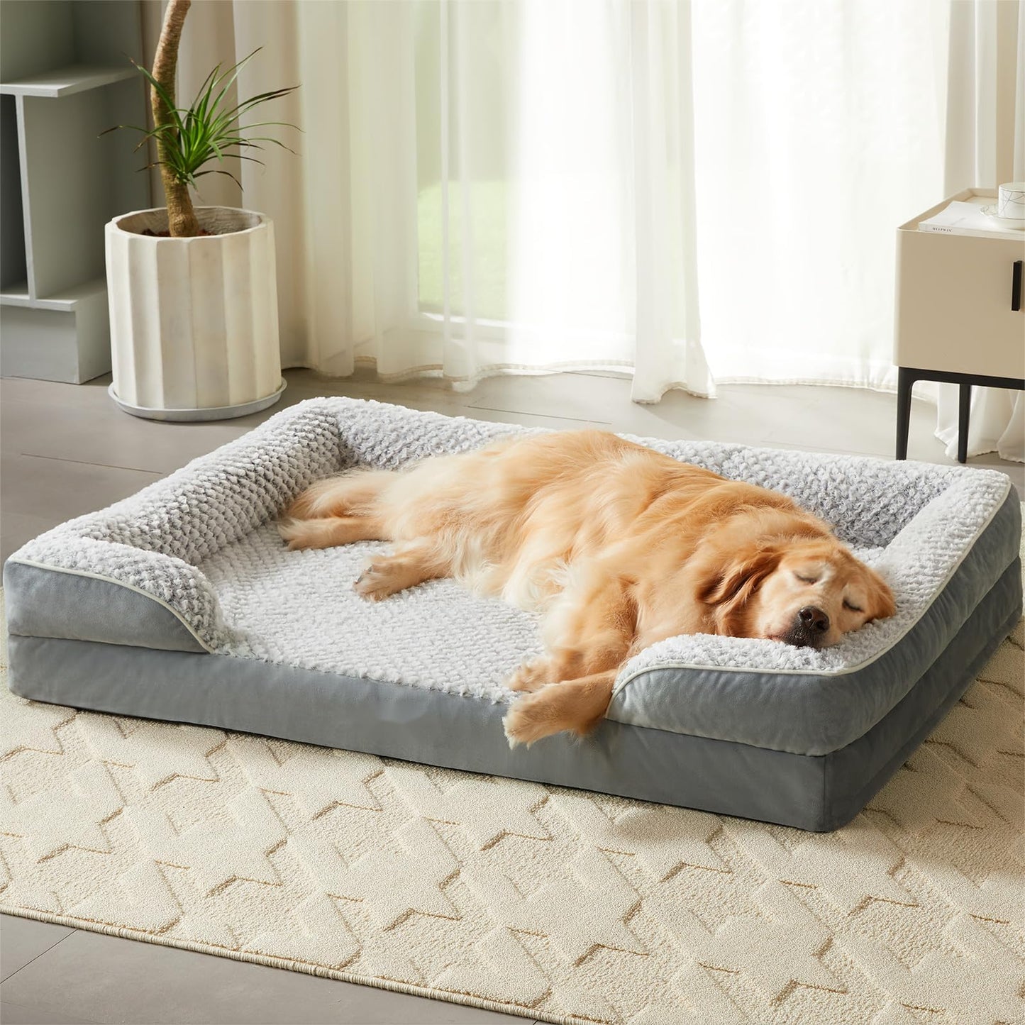 LEXTRO Orthopedic Dog Beds for Large Dogs,42x30 In - Top Rated