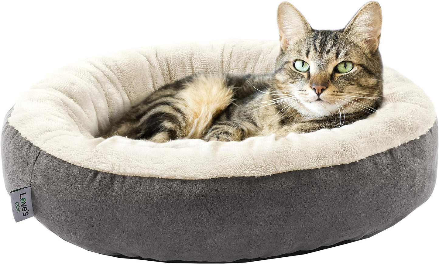 Love's cabin Round Donut Cat and Dog Cushion Bed, - Latest Style