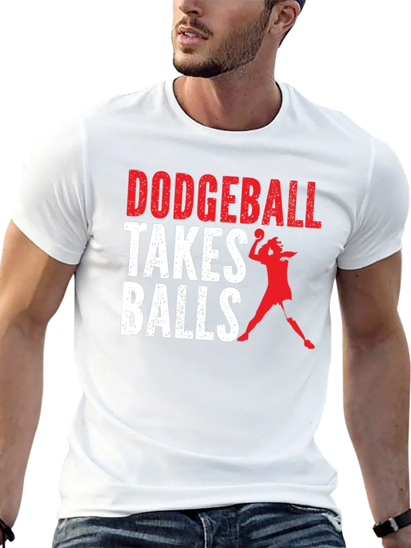 Dodgeball Takes Balls Graphic Tee