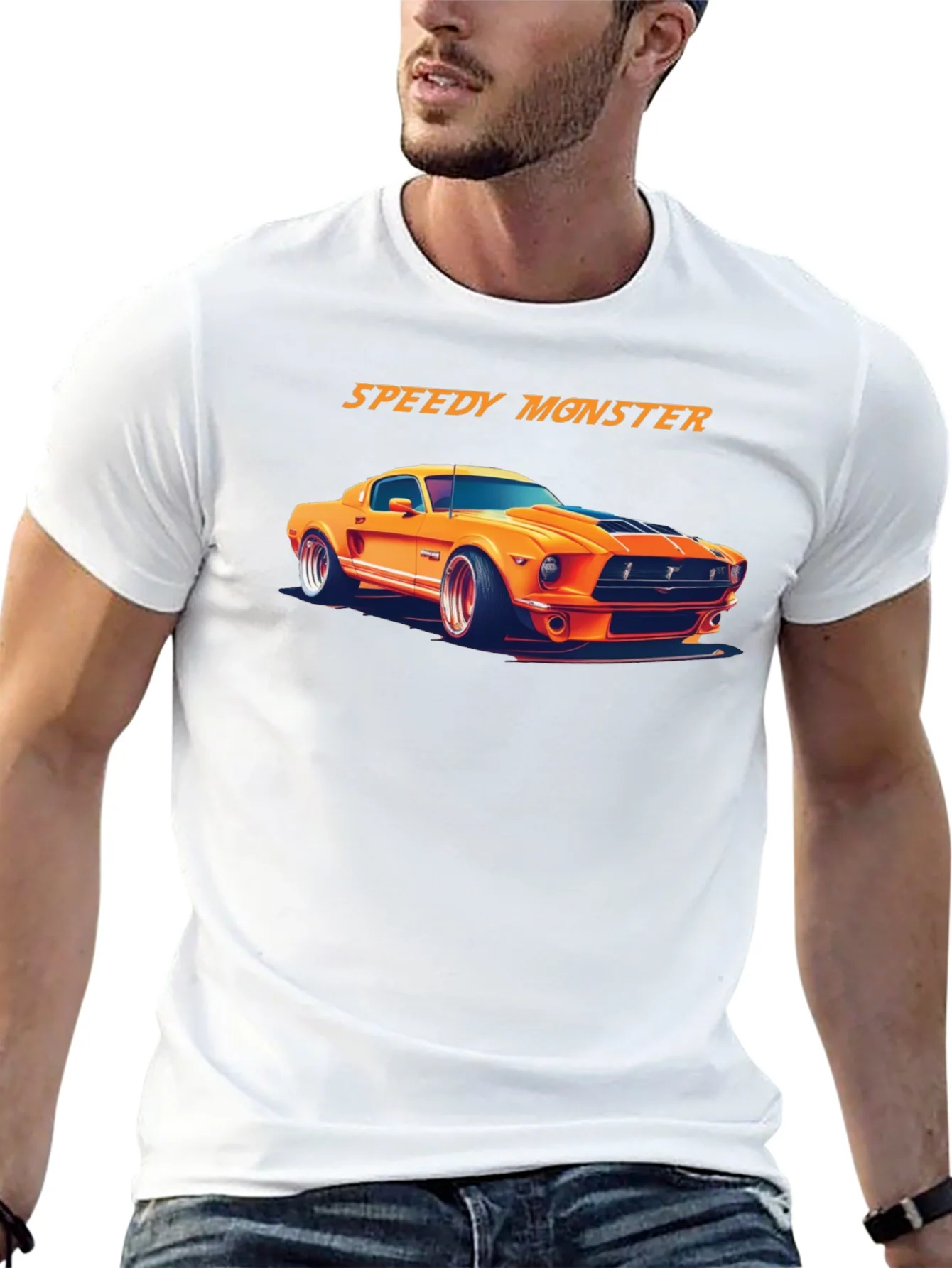 Speedy Monster Car T-Shirt