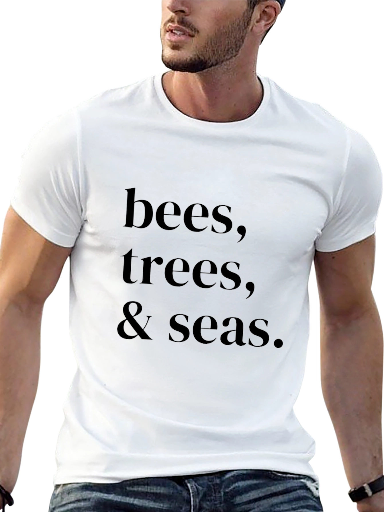 Bees Trees Seas Graphic Tee - Eco Friendly