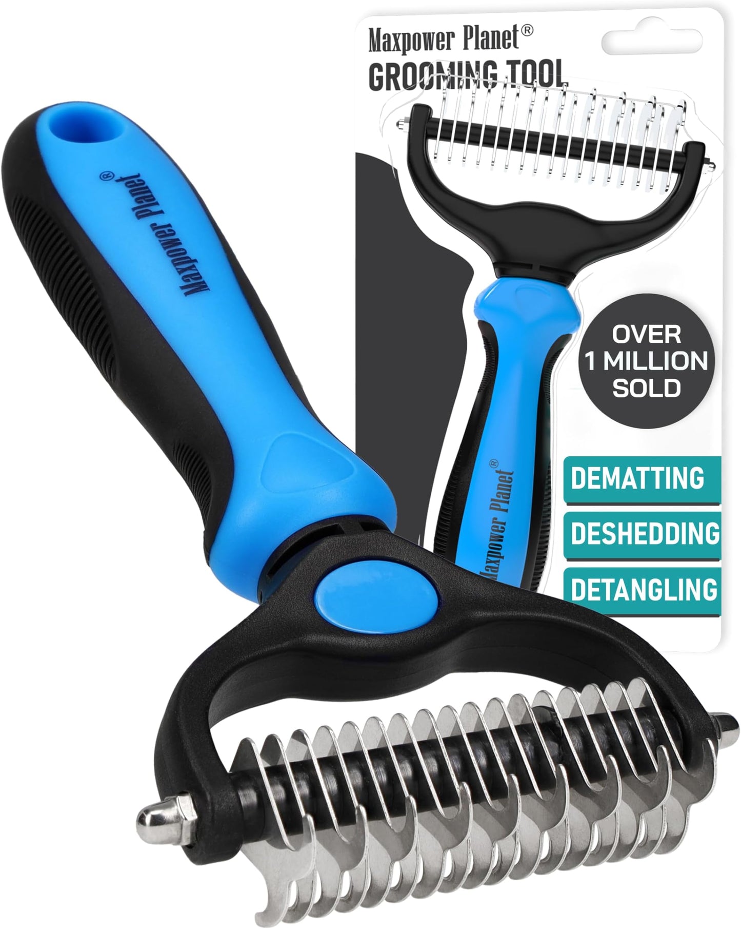 Maxpower Planet Dog Brush - Reduce Shedding by 95% - Premium Quality