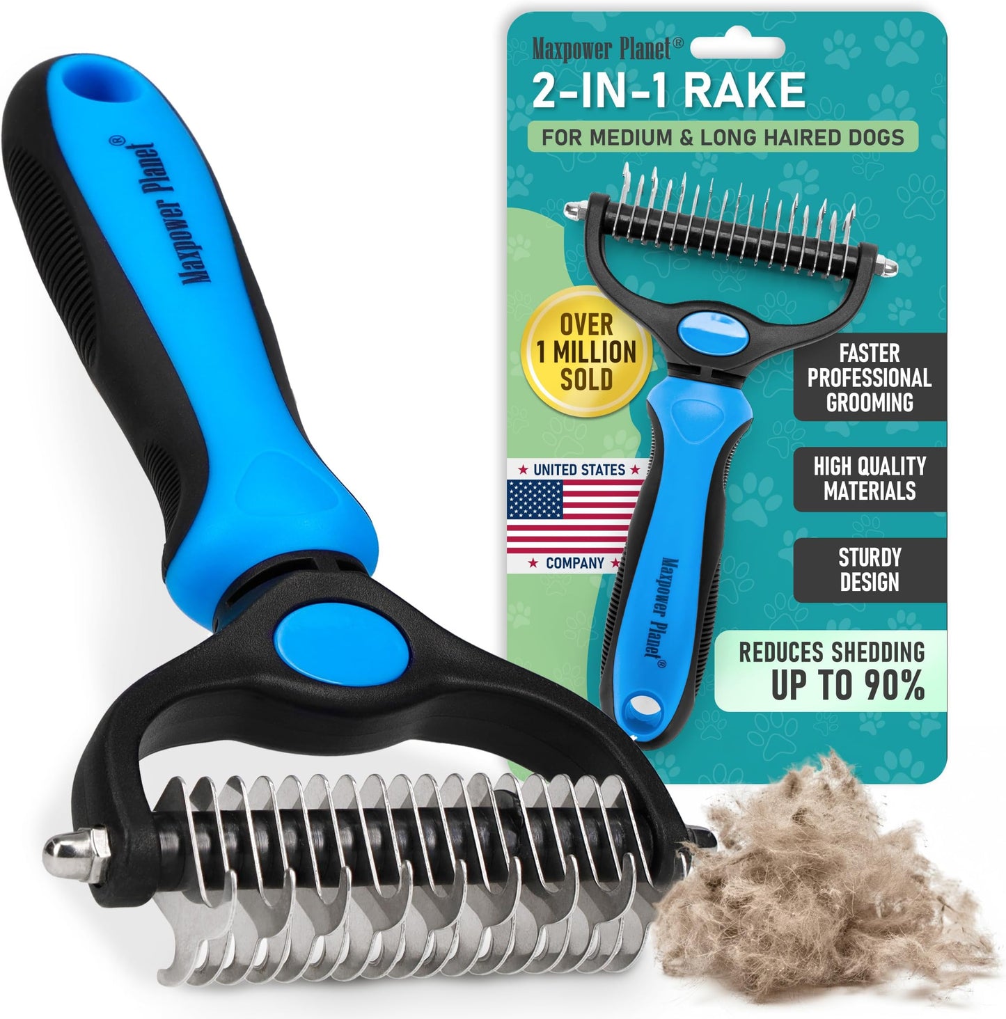 Maxpower Planet Original Pet Grooming Rake - Doubl - Top Rated